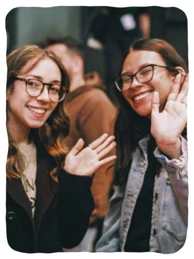 Attendees smiling